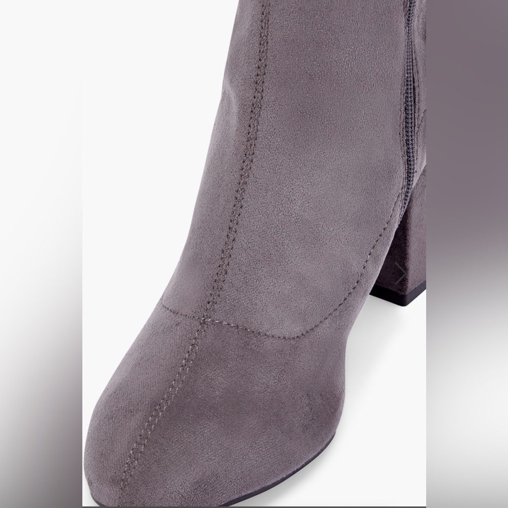 Dauphine Tie Over-The-Knee Boot Color: Magnet Gray Size 8 - Picture 3 of 6
